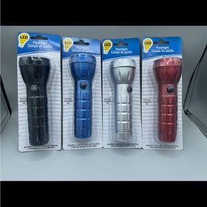 Four pack of New Generic LED Flashlights for General Household Use